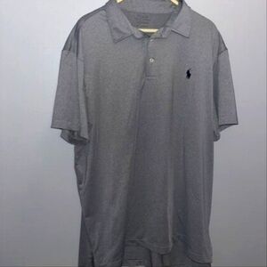Polo Ralph Lauren Performance Grey Polo - Size XL- 100% Cotton